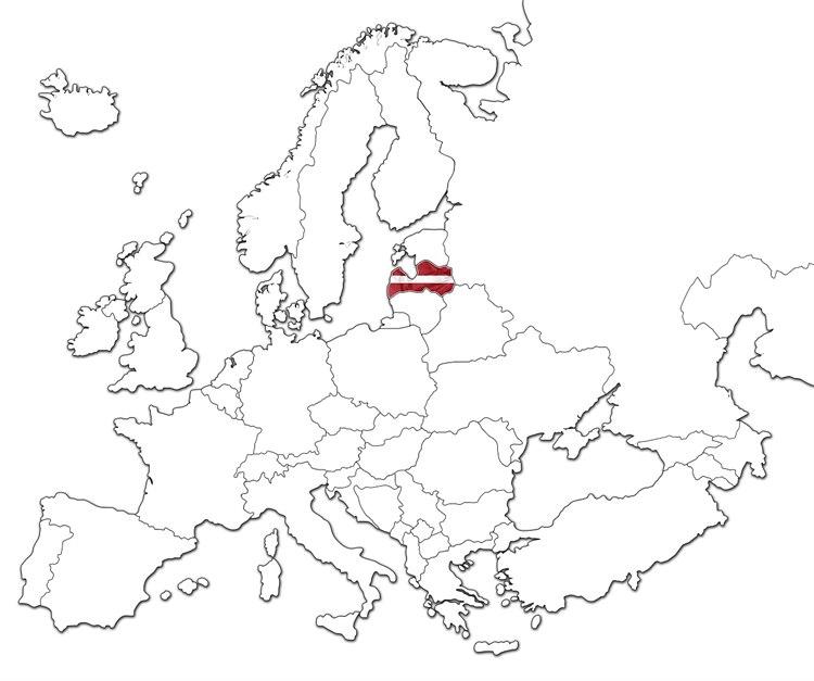 Latvia kart