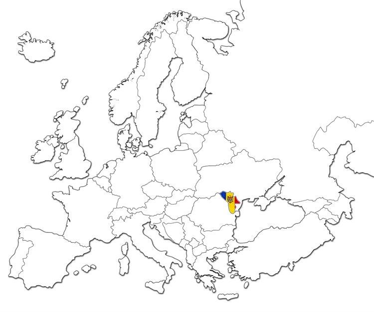 Moldova kart