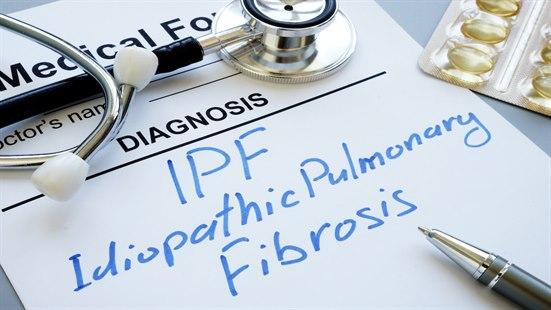 Ark der det står skrevet IPF, Idiopathic Pulmonary Fibrosis.