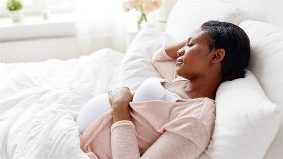 Sovestilling, gravid