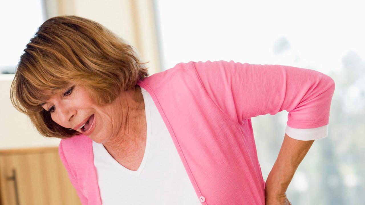 Middle-aged woman with pain