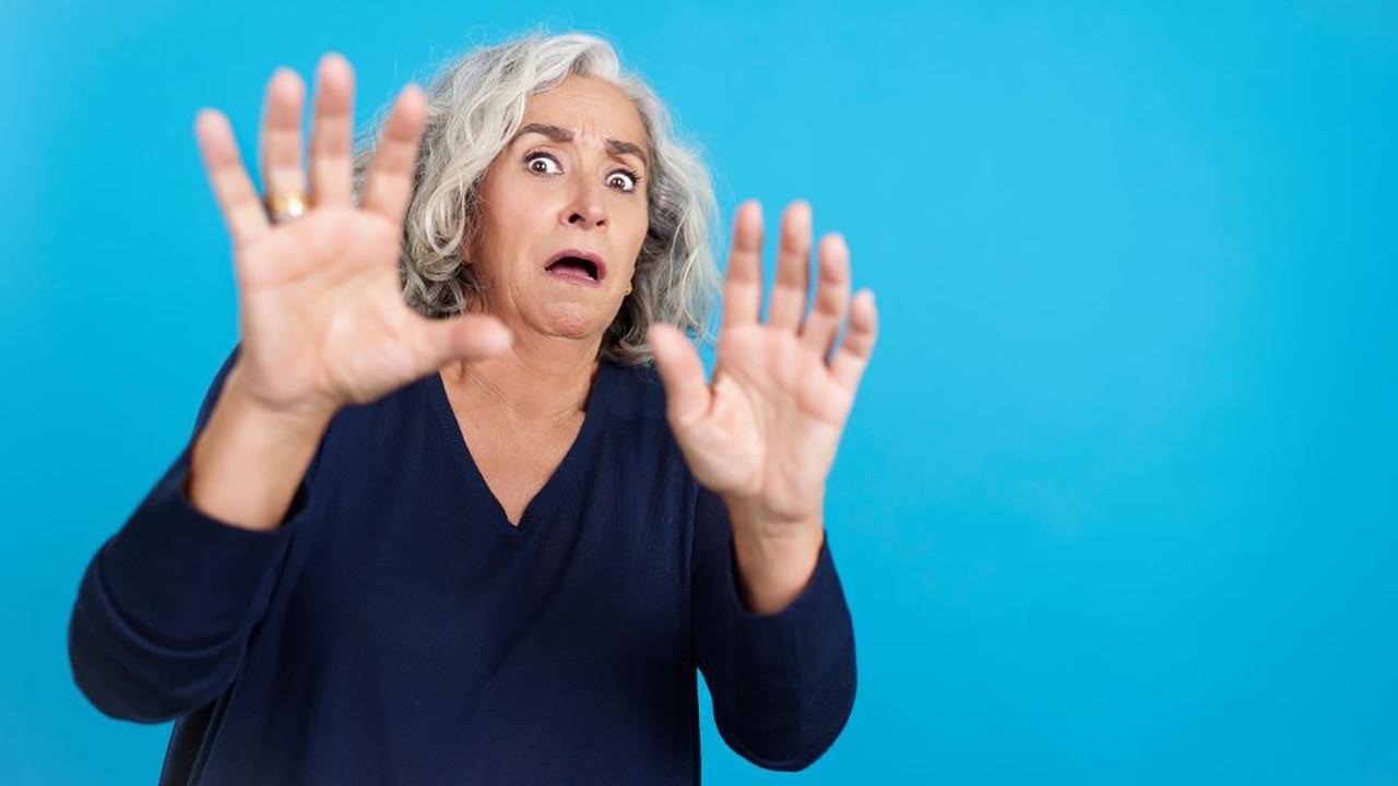 Anxiety mature woman