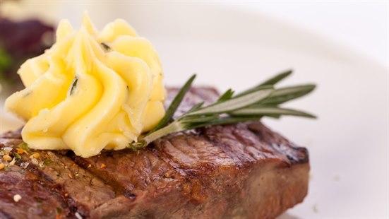 Butter on steak