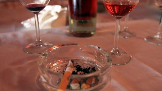 sigaretter og alkohol